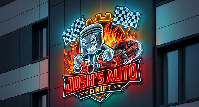 Finished neon sign preview