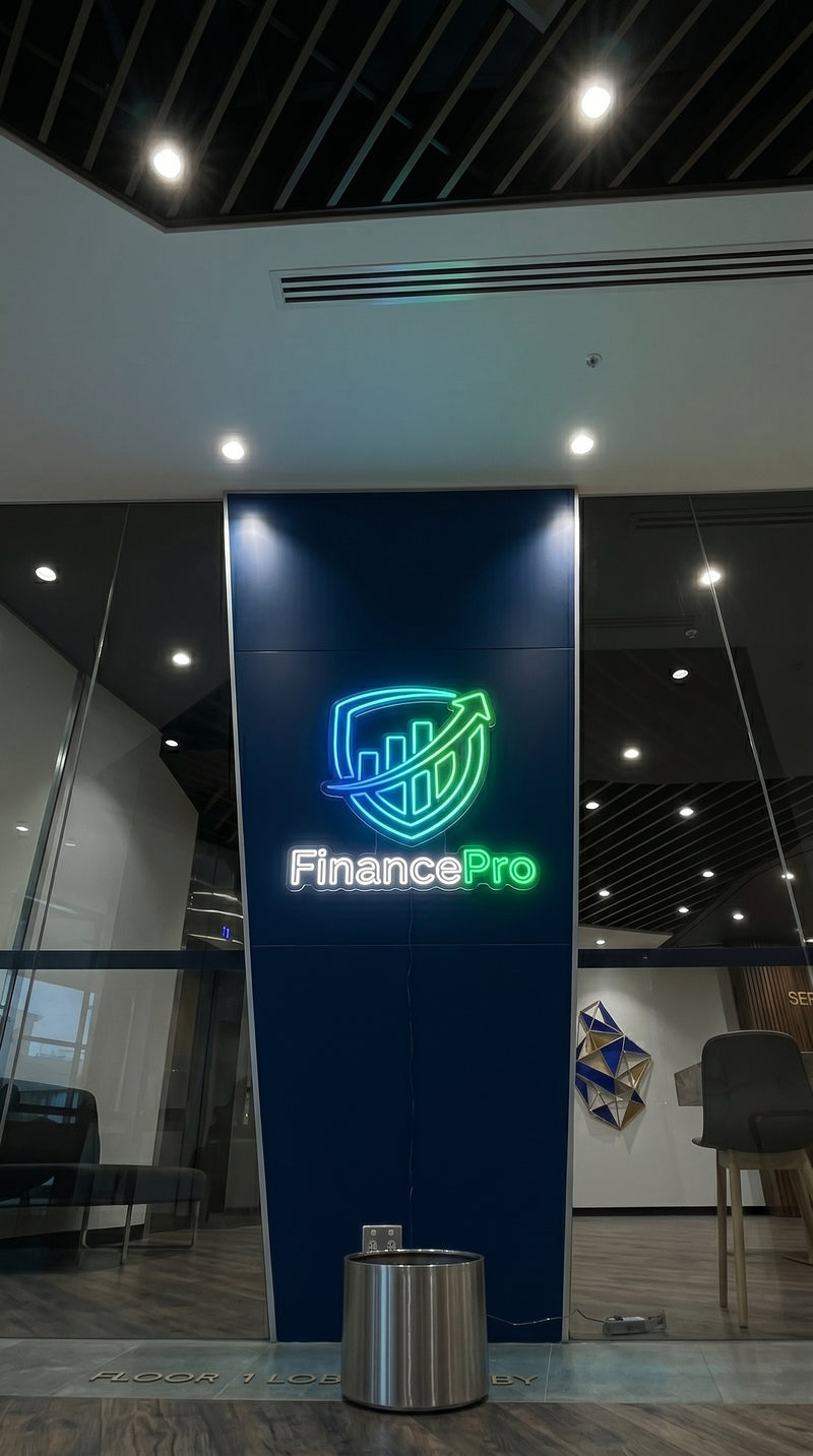 Finance Neon Display