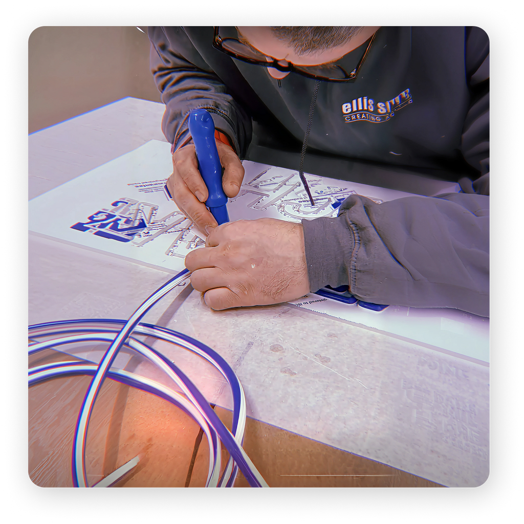 Crafting a Jixta neon sign by hand