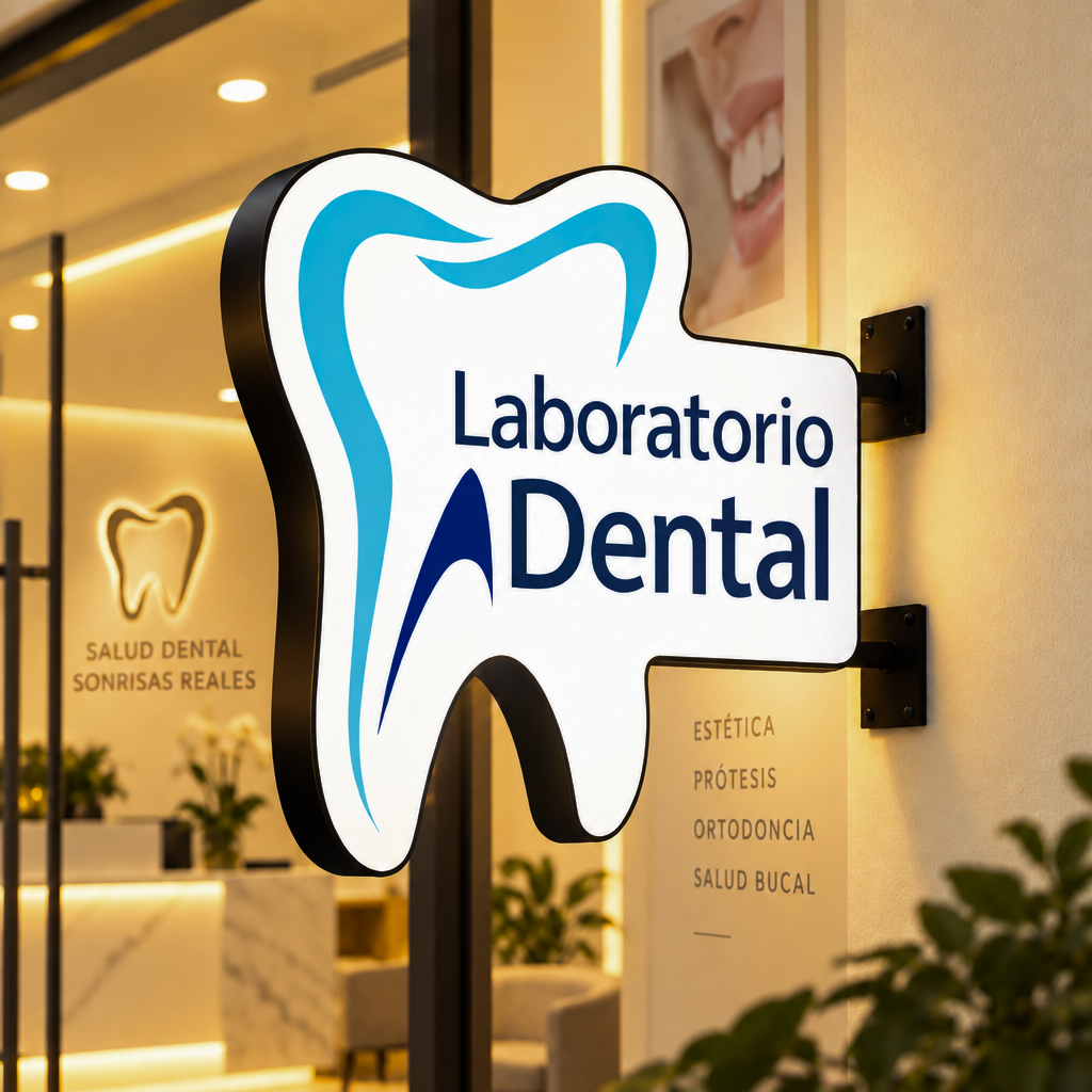 Laboratorio Dental custom lightbox sign