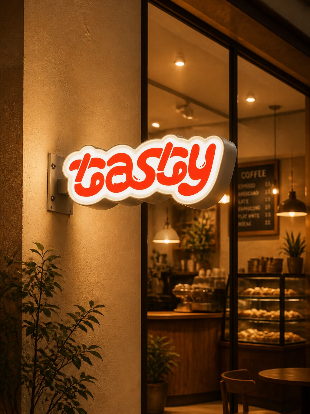 Yeasty custom lightbox sign