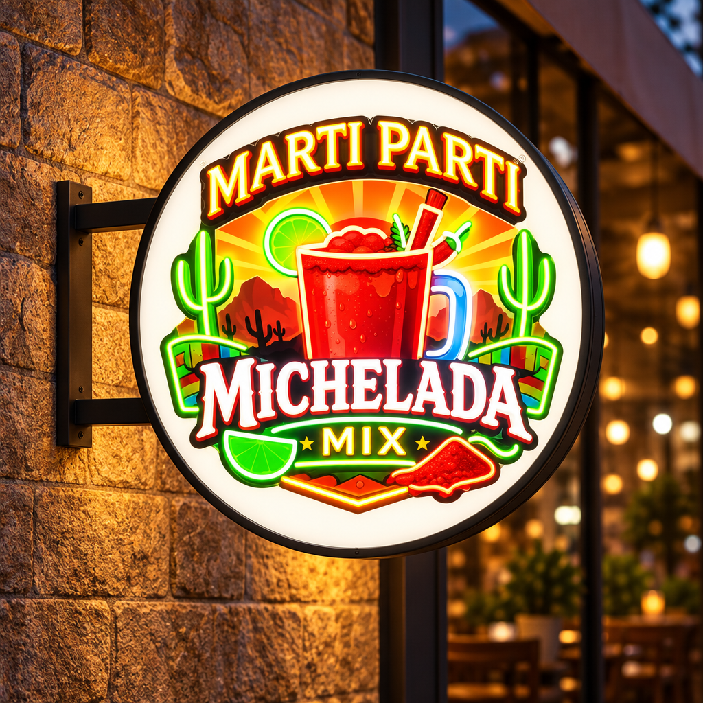 Illuminated logo sign example 1