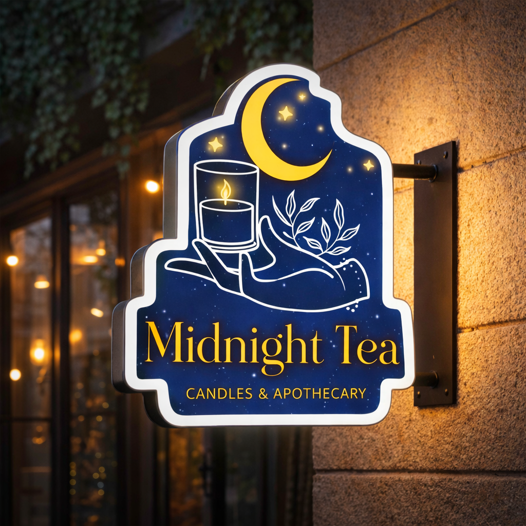 Illuminated logo sign example 2