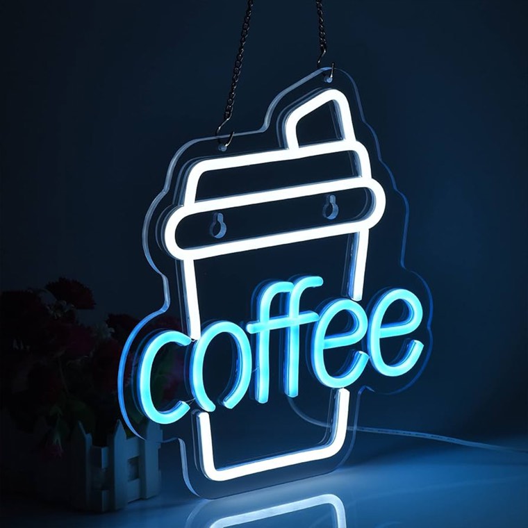 Illuminated globe neon sign decor