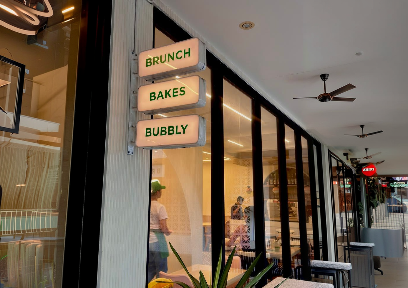 Brunch- Bakes- Bubbly lightbox sign